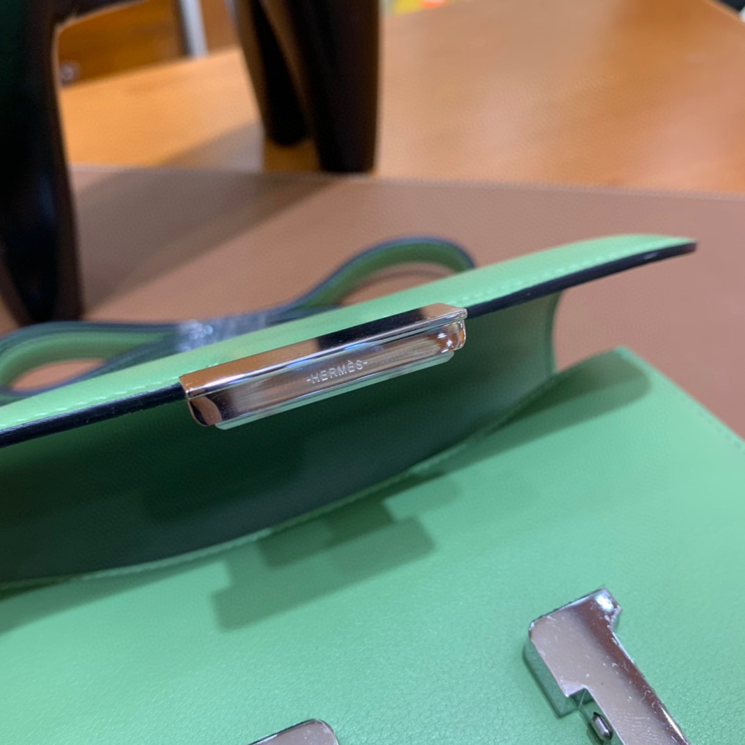 Hermes Constance 19CM 空姐包  Swift 牛油果绿 金扣 全手工定制