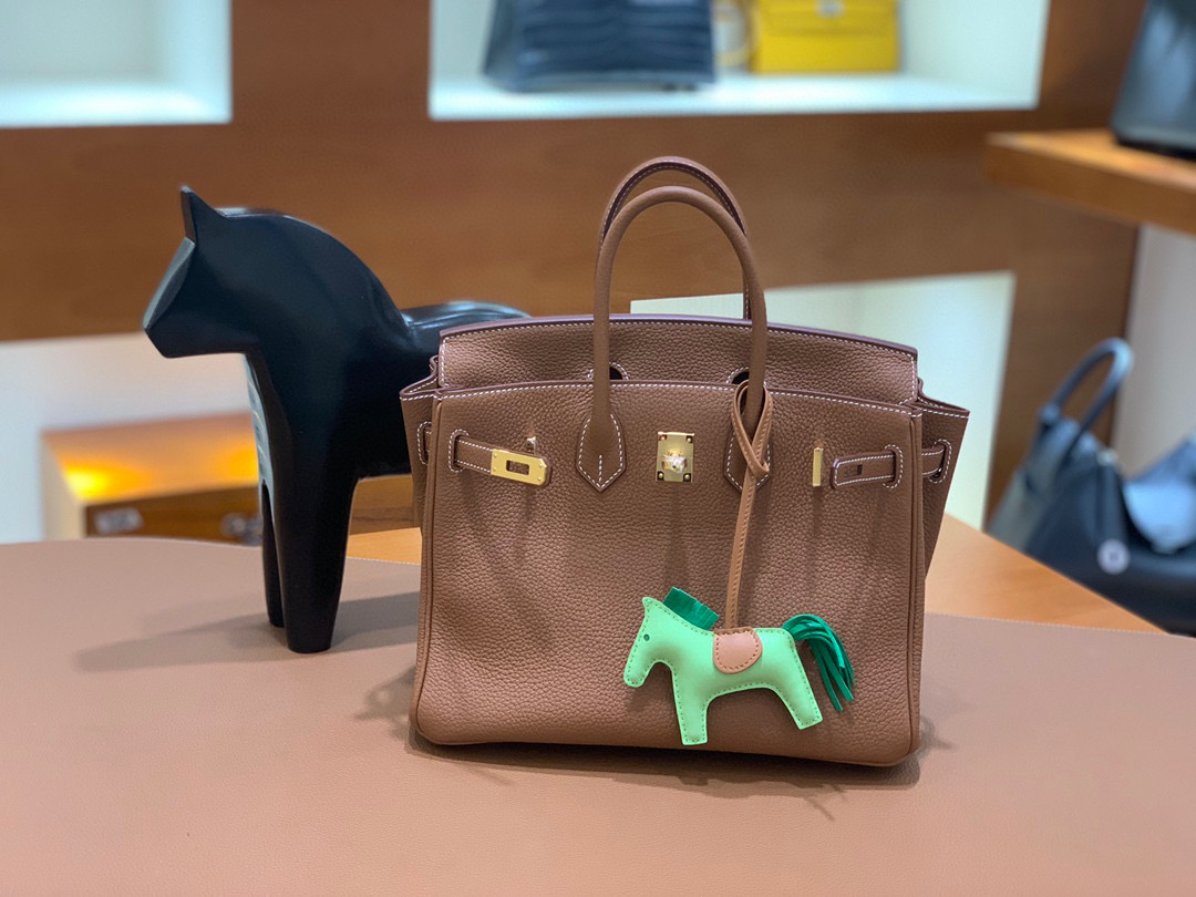 爱马仕 Hermes 铂金包 Birkin 25CM Togo皮 全手工 金棕色 金扣