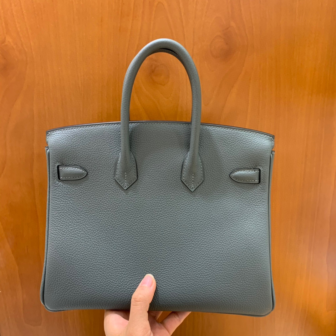 Hermès（爱马仕）Birkin  铂金包 Togo 杏仁绿 金扣 25CM 全手工