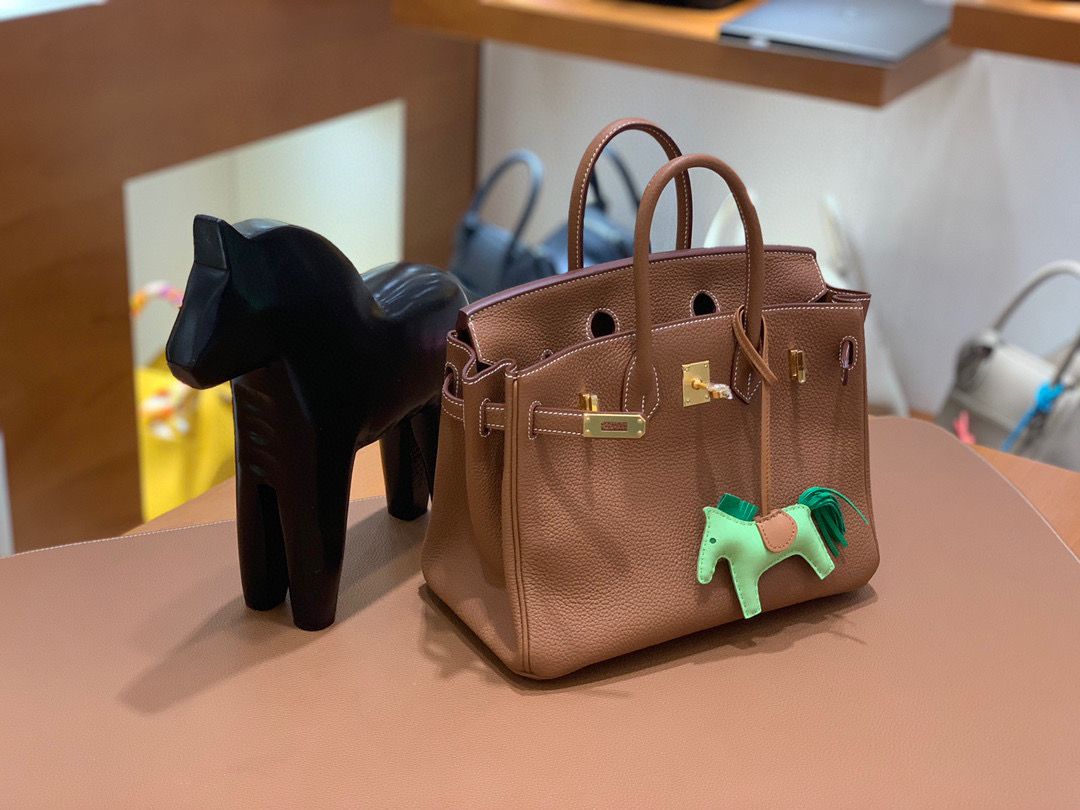 爱马仕 Hermes 铂金包 Birkin 25CM Togo皮 全手工 金棕色 金扣