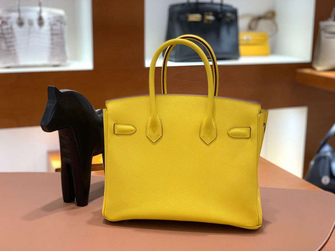 爱马仕 Hermes 铂金包 Birkin 30CM 全手工  那不勒斯黄 金扣