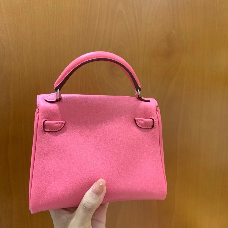 Hermès（爱马仕）Kelly doll swift 唇膏粉 16cm 银扣 现货