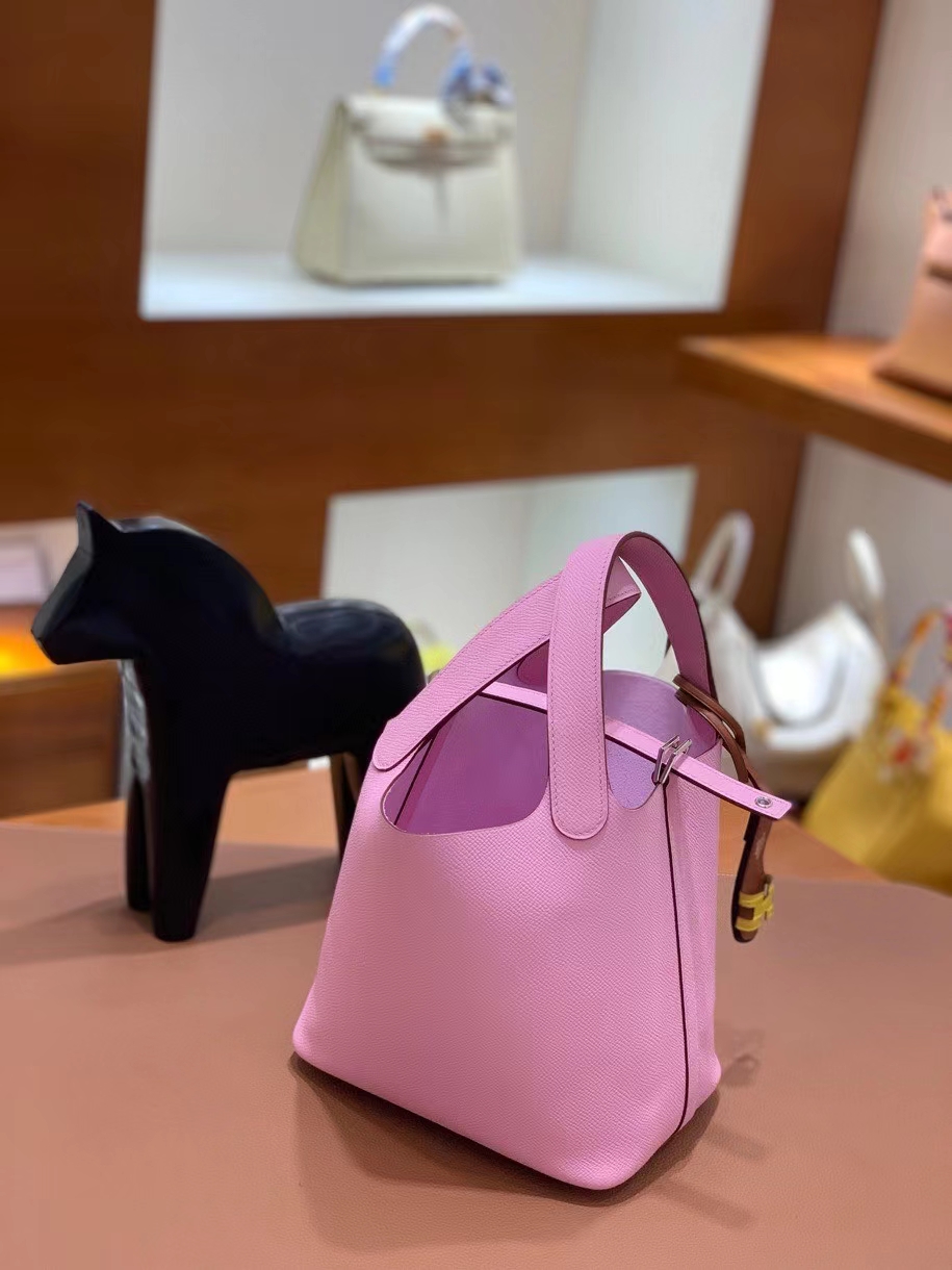 Hermès（爱马仕）Picotin 菜篮子 epsom 锦葵紫 18cm 银扣 现货