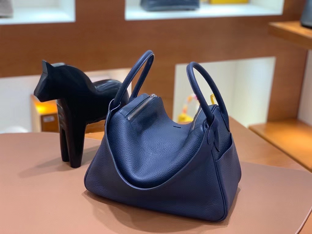 Hermès（爱马仕）TC 午夜蓝 Lindy 30 银扣