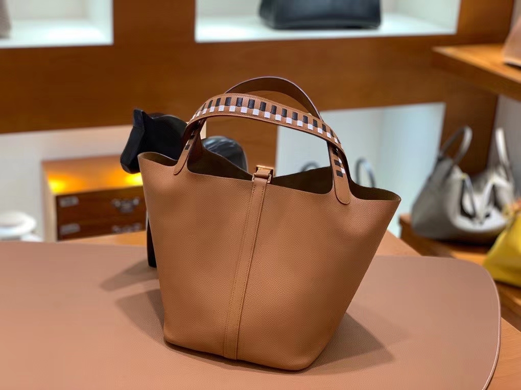 Hermès（爱马仕）Picotin 菜篮子 epsom 金棕色 22cm 金扣 现货