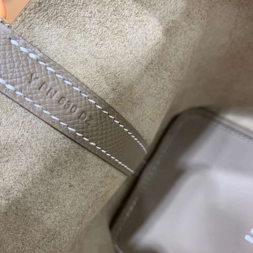 Hermès（爱马仕）Picotin 菜篮子 epsom 大象灰 18cm 银扣 现货