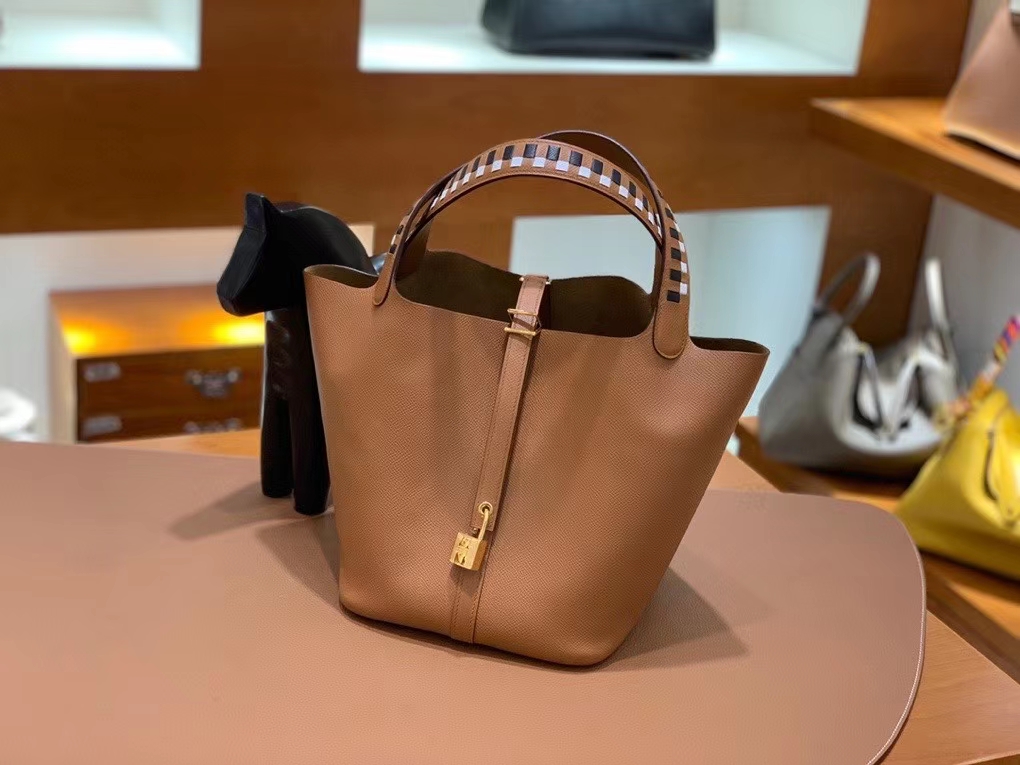 Hermès（爱马仕）Picotin 菜篮子 epsom 金棕色 22cm 金扣 现货