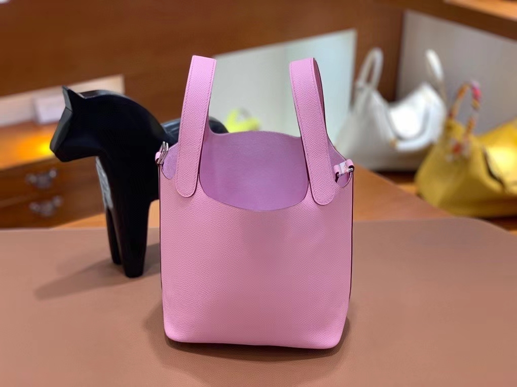 Hermès（爱马仕）Picotin 菜篮子 epsom 锦葵紫 18cm 银扣 现货