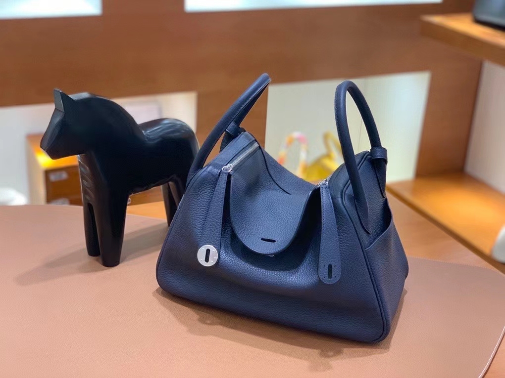 Hermès（爱马仕）TC 午夜蓝 Lindy 30 银扣