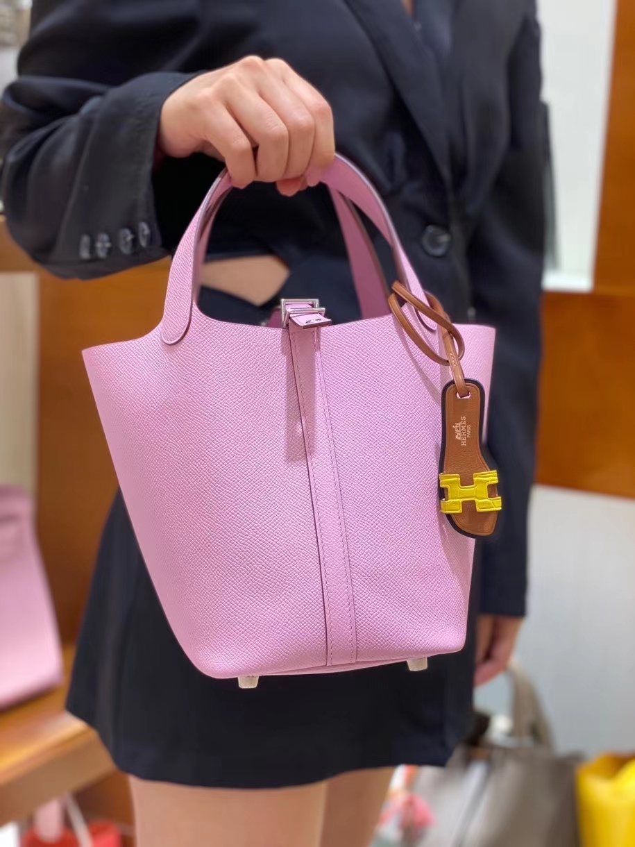 Hermès（爱马仕）Picotin 菜篮子 epsom 锦葵紫 18cm 银扣 现货