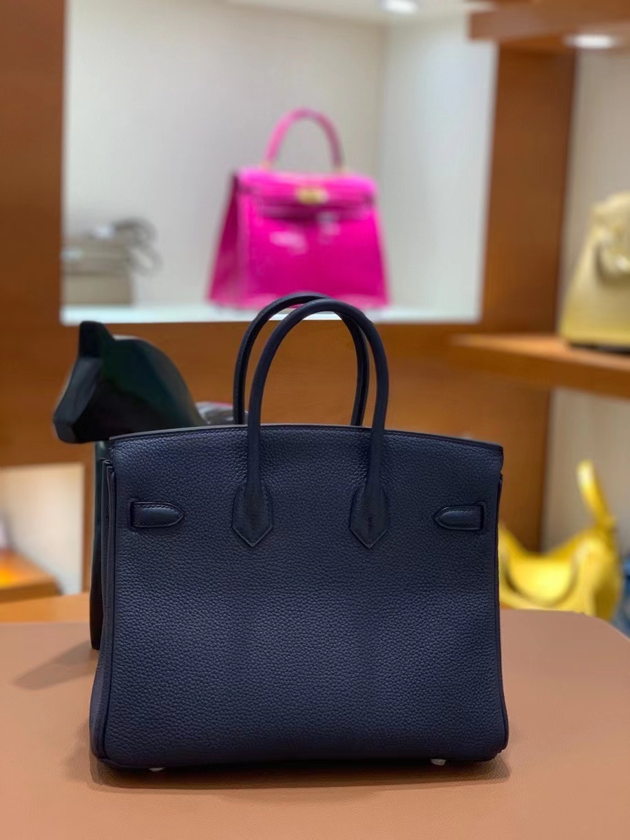 Hermès（爱马仕）Birkin 铂金包 Togo 2Z午夜蓝 金扣 25cm