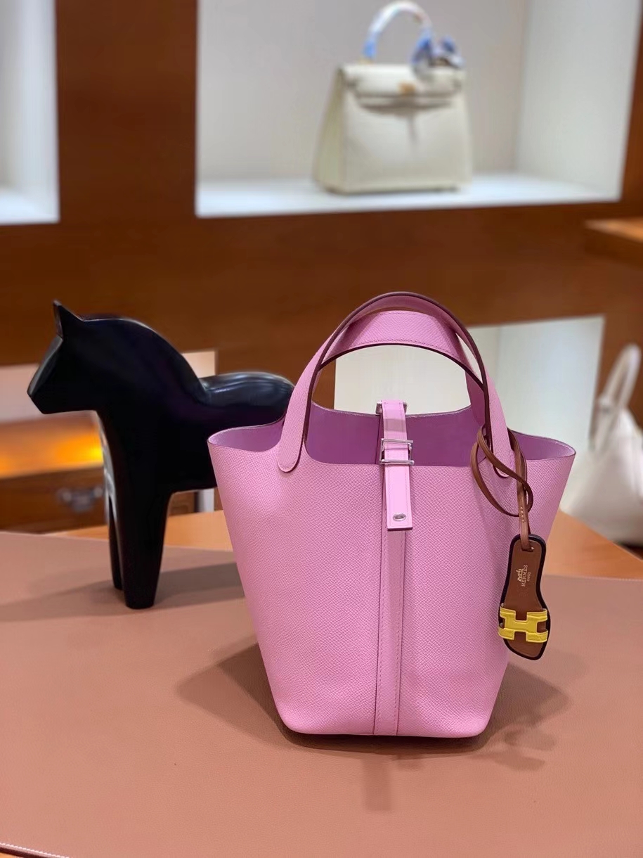 Hermès（爱马仕）Picotin 菜篮子 epsom 锦葵紫 18cm 银扣 现货