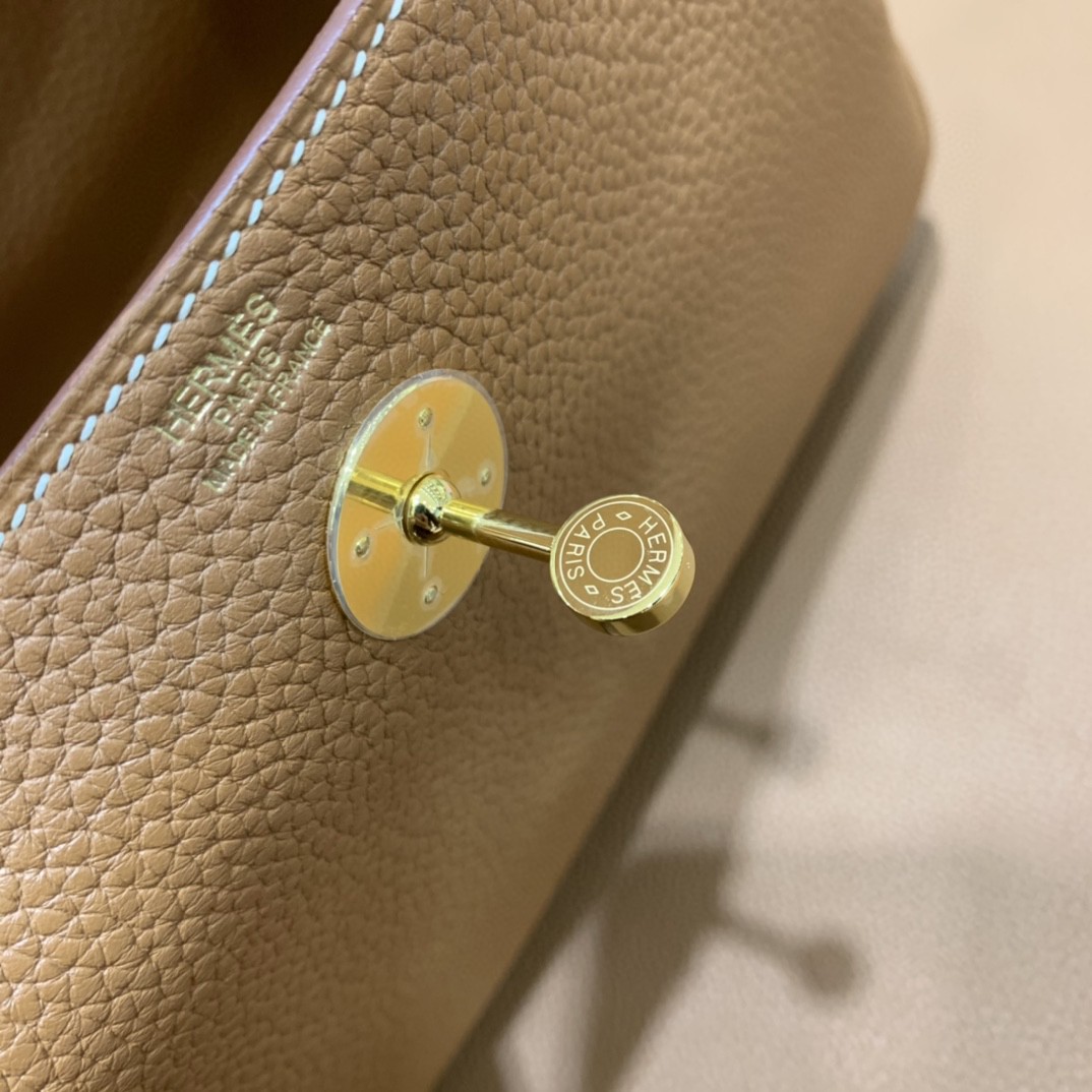 Hermès（爱马仕）Lindy 琳迪包 TC 金棕色 金扣 26cm 现货