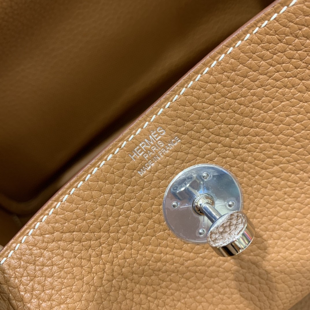 Hermès（爱马仕）Lindy 琳迪包 TC 金棕色 银扣 26cm 现货