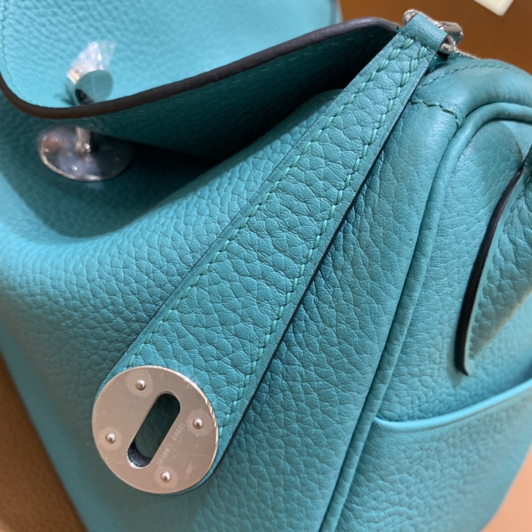 Hermès（爱马仕）Lindy 琳迪包 TC 维罗纳绿 银扣 26cm 现货