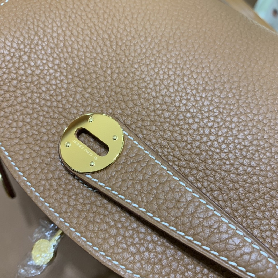 Hermès（爱马仕）Lindy 琳迪包 TC 金棕色 金扣 26cm 现货