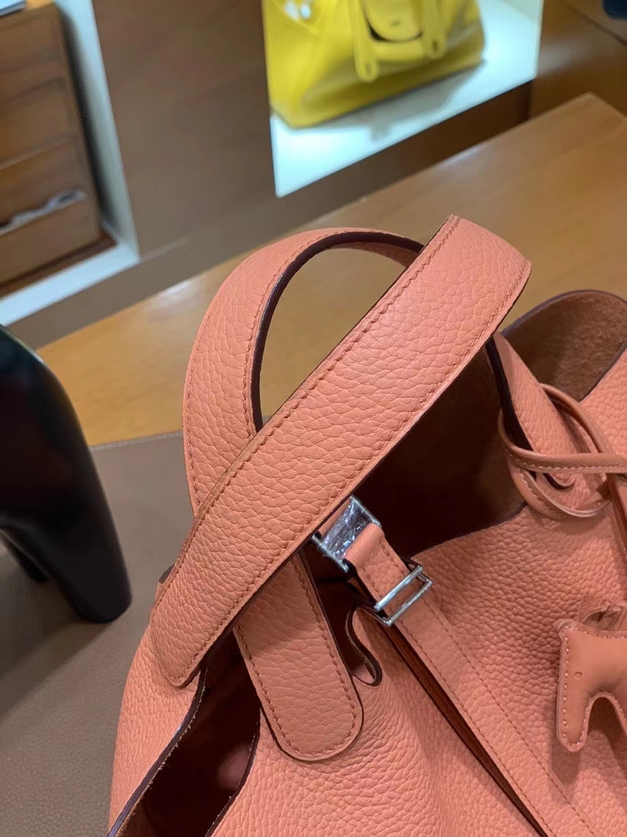 Hermès（爱马仕）Picotin 菜篮子 TC 龙虾粉 18cm 银扣 现货