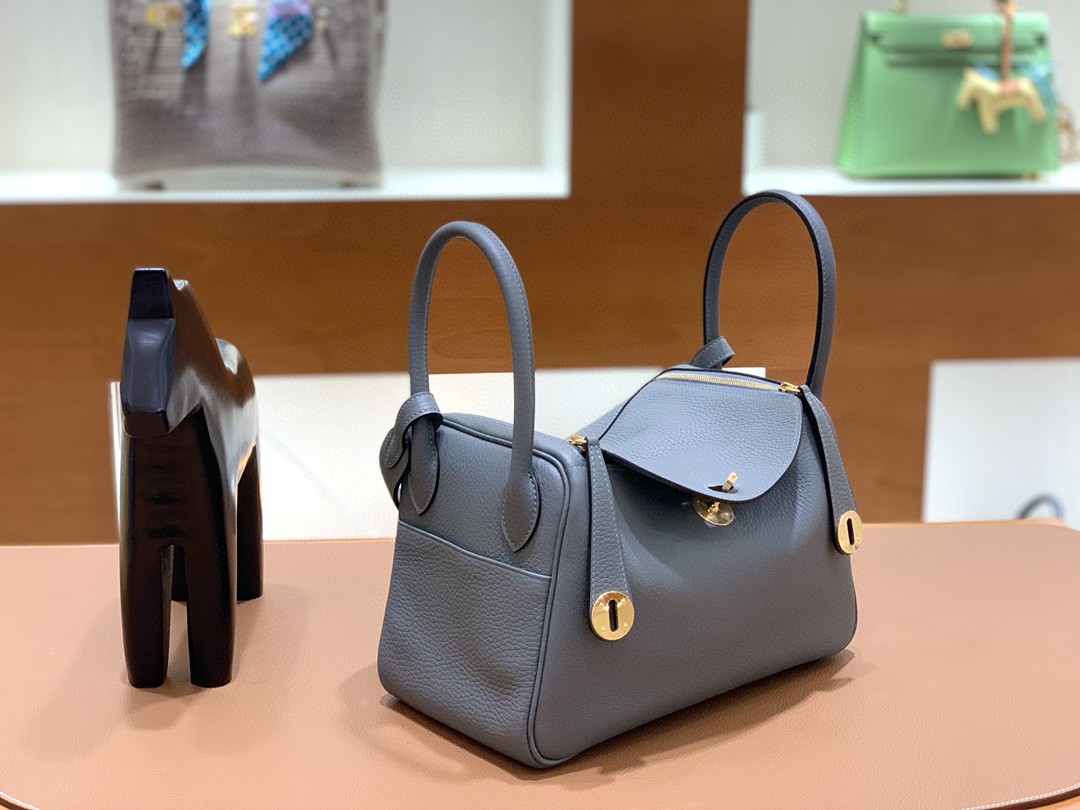 Hermès（爱马仕）Lindy 琳迪包 TC 杏仁绿 金扣 26cm 现货