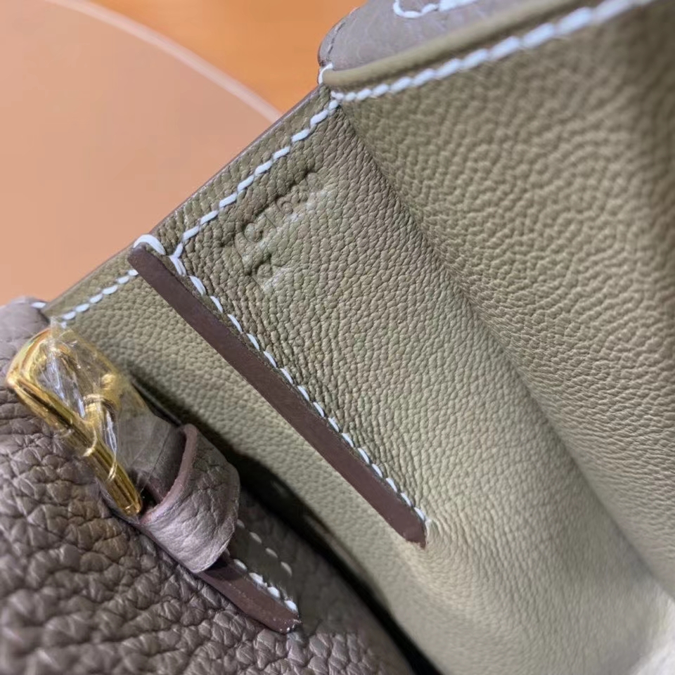 Hermès（爱马仕）TC 大象灰 Halzan 22cm 金扣 现货