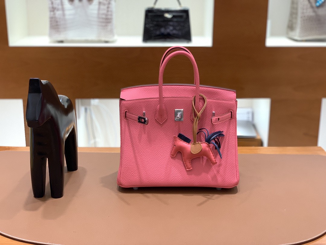 Hermès（爱马仕）Birkin 铂金包 Togo 唇膏粉 银扣 25cm