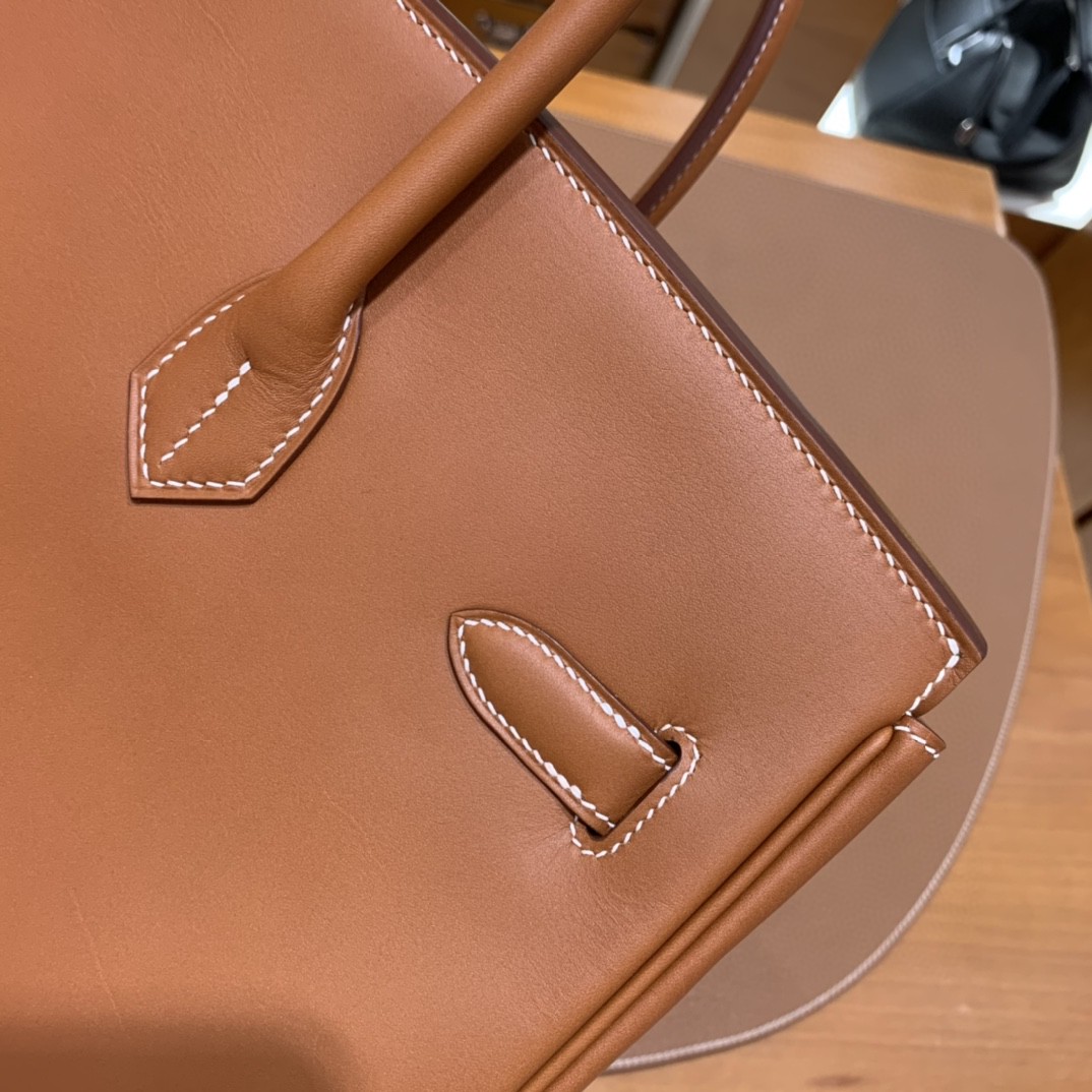 Hermès（爱马仕）Birkin 铂金包 马鞍皮 金棕色 金扣 35cm