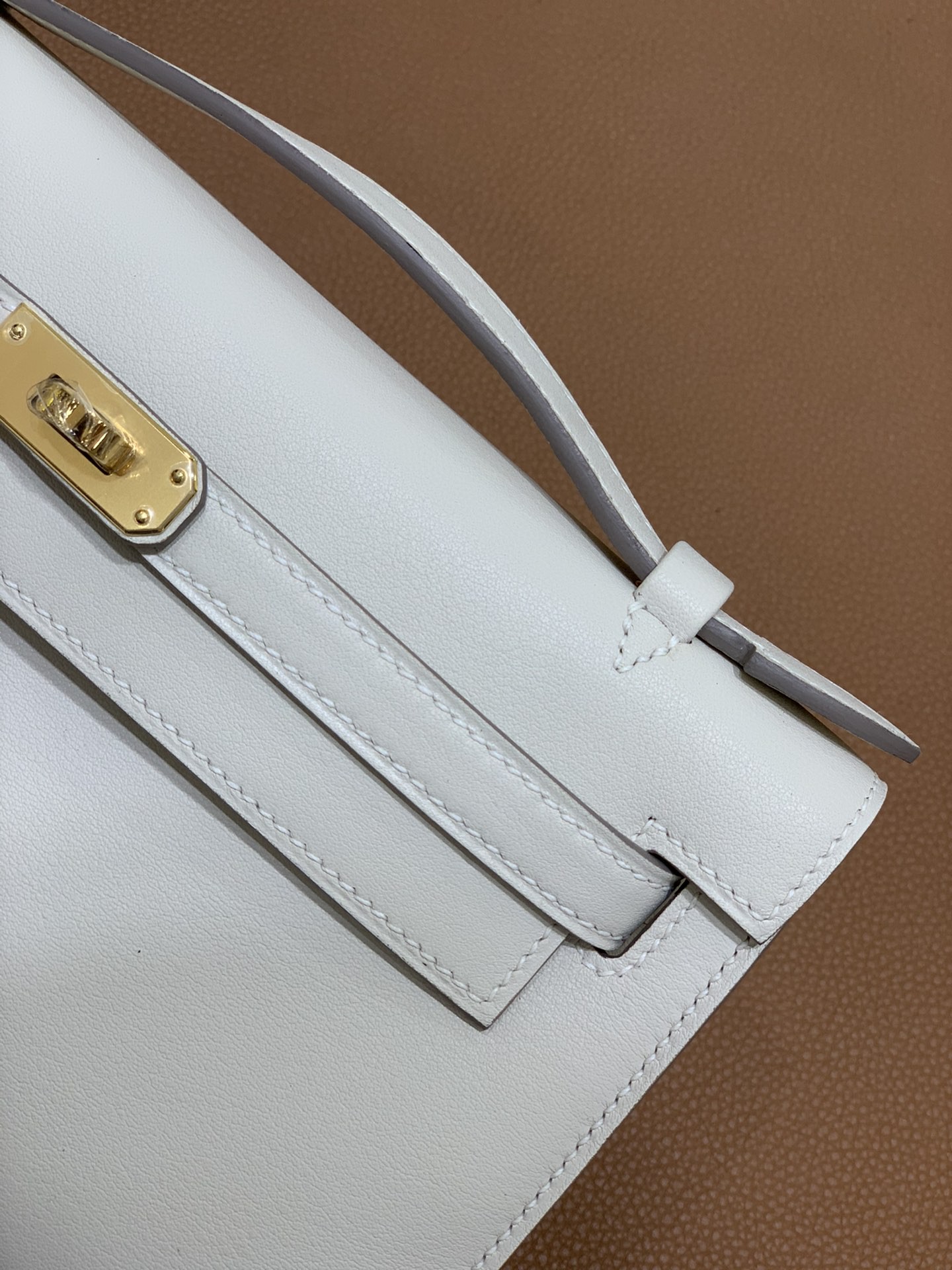 Hermès（爱马仕）mini Kelly 迷你凯莉 swift 奶昔白 金扣 22