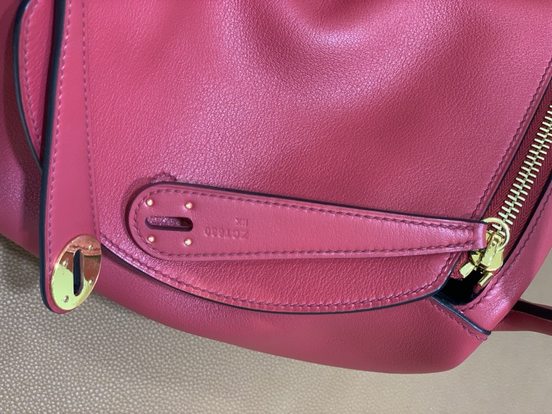 Hermès（爱马仕）Lindy 琳迪包 Swift 宝石红 金扣 30cm