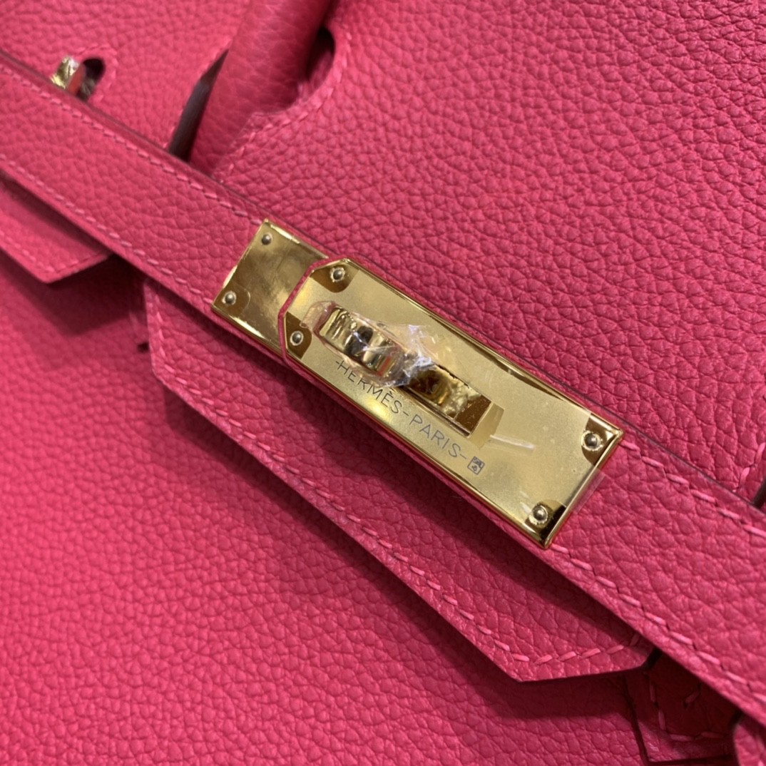 Hermès（爱马仕）Birkin 铂金包 Togo i6极致粉 顶级五金 金扣 30cm