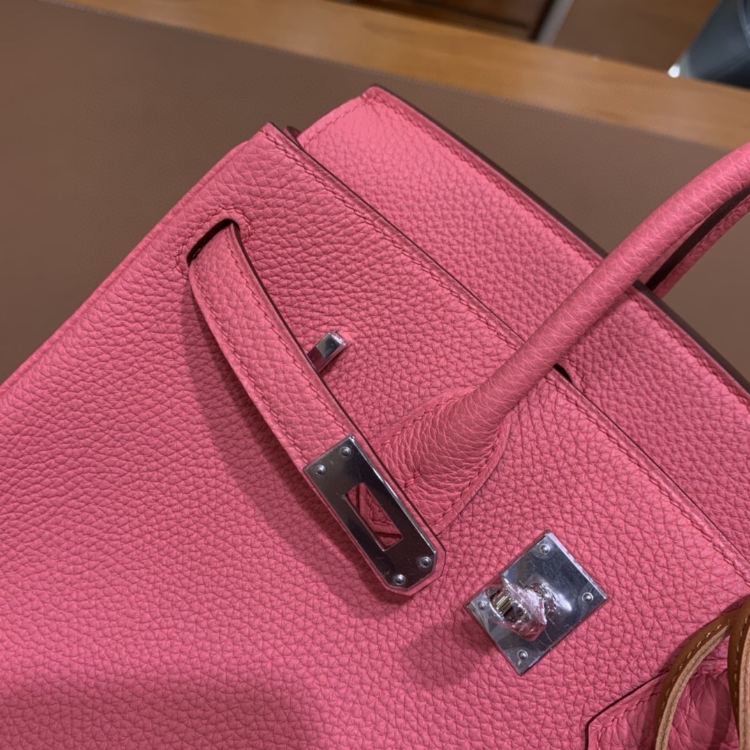 Hermès（爱马仕）Birkin 铂金包 Togo 唇膏粉 银扣 25cm