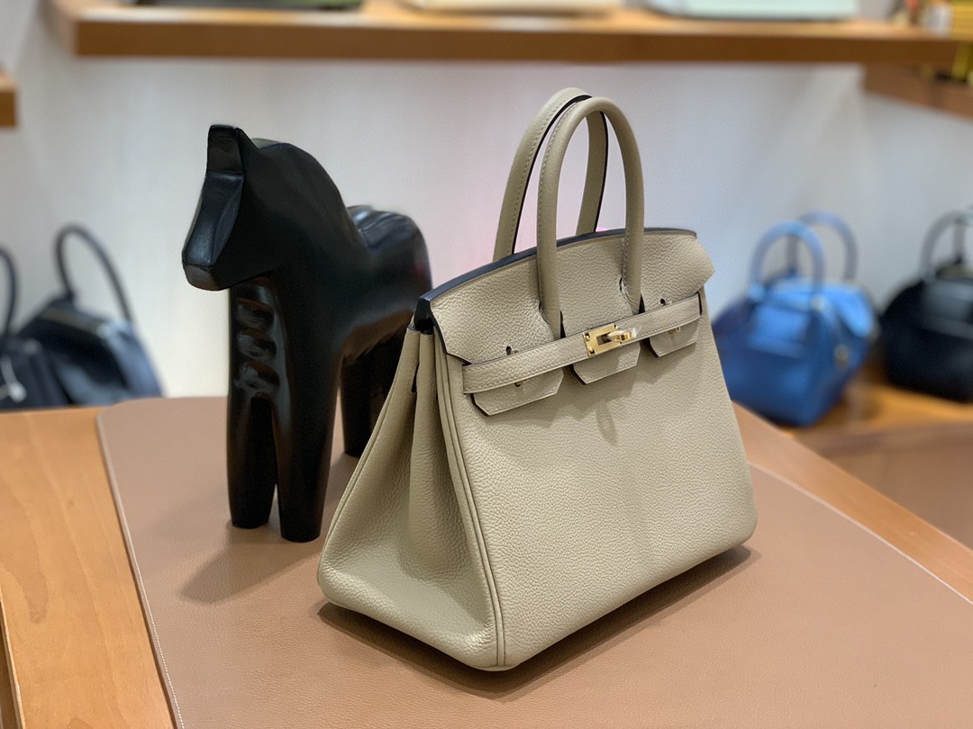 Hermès（爱马仕） Birkin 铂金包 Togo S2 风衣灰 金扣 25cm