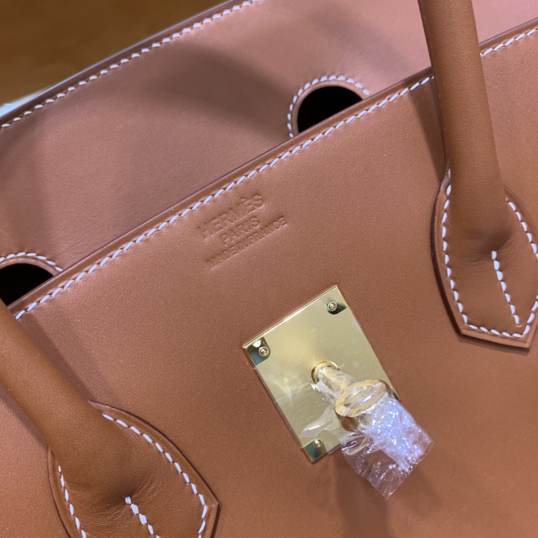 Hermès（爱马仕）Birkin 铂金包 马鞍皮 金棕色 金扣 35cm