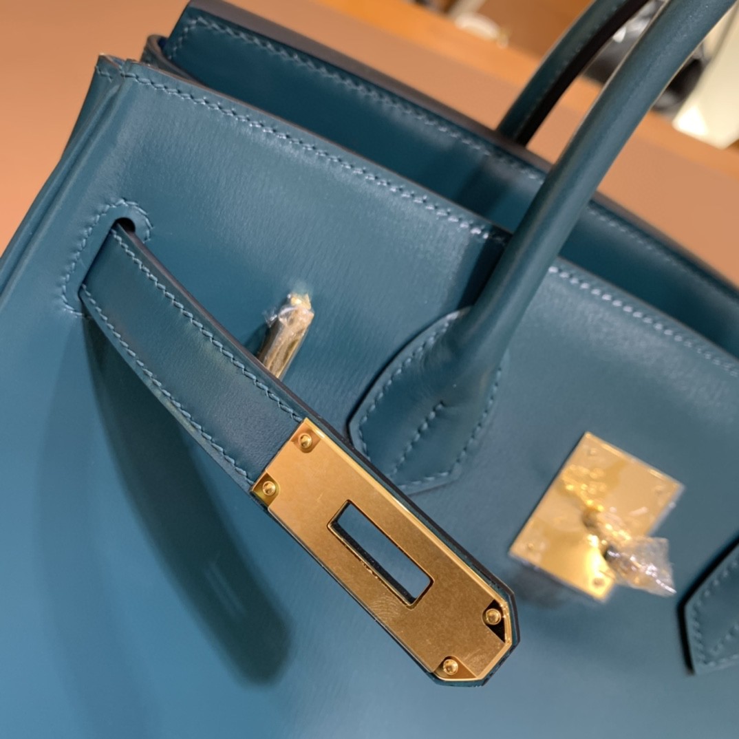 Hermès（爱马仕）Birkin 铂金包 Box皮 英国绿 金扣 30cm