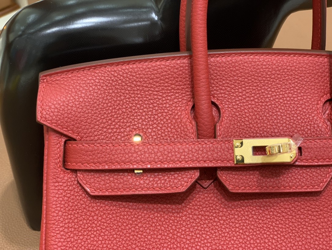 Hermès（爱马仕） Birkin 铂金包 Togo Q5国旗红 金扣 25cm