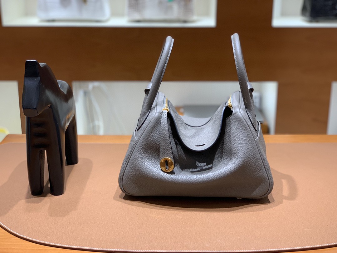 Hermès（爱马仕）Lindy 琳迪包 TC 锡器灰 金扣 26cm