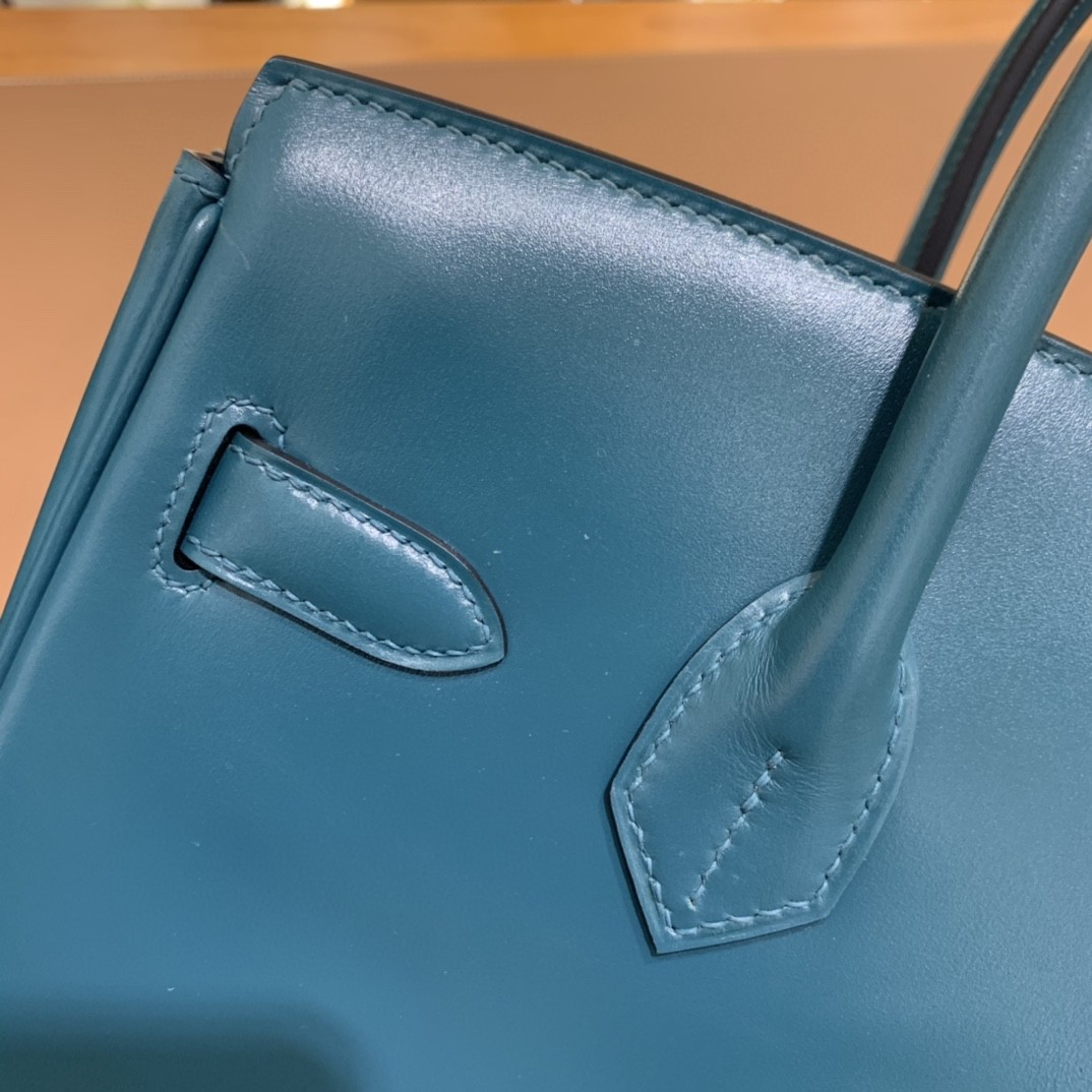 Hermès（爱马仕）Birkin 铂金包 Box皮 英国绿 金扣 30cm