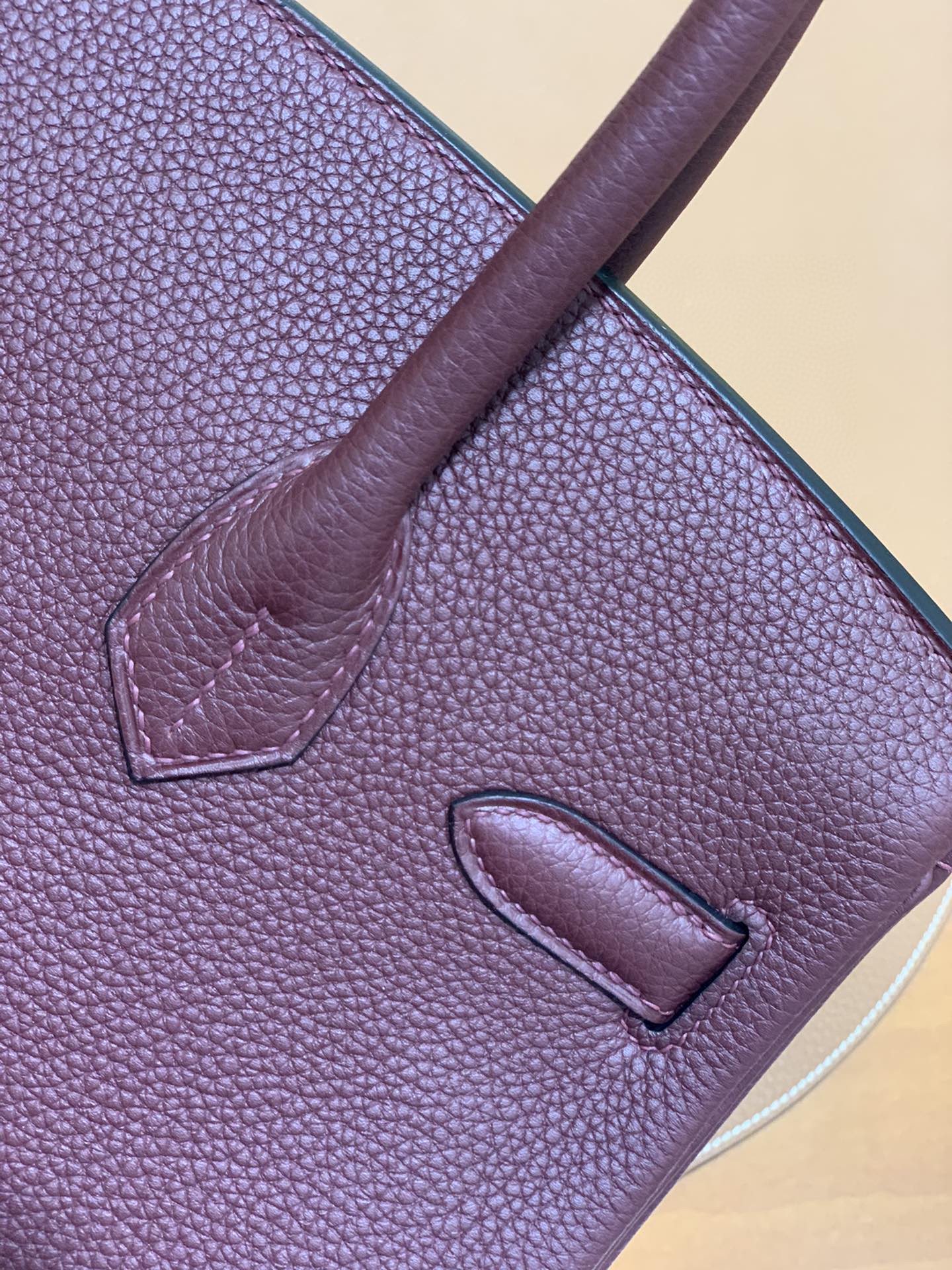 Hermès（爱马仕）Birkin 铂金包 Togo CK57 波尔多酒红 金扣 30cm
