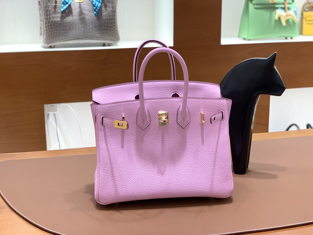 Hermès（爱马仕） Birkin 铂金包 Togo X9锦葵紫 金扣 25cm