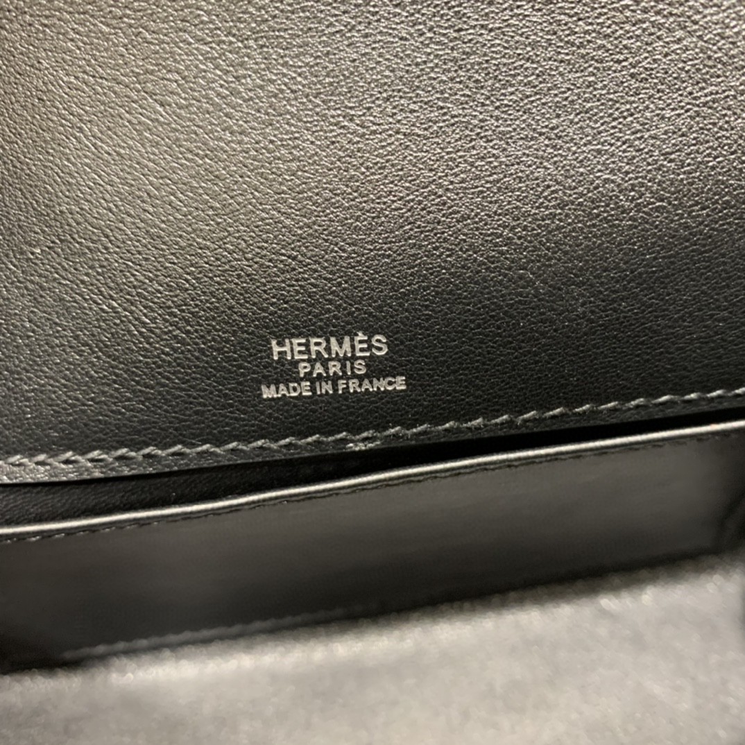 Hermès（爱马仕）mini Kelly 迷你凯莉 swift 黑色 银扣 22