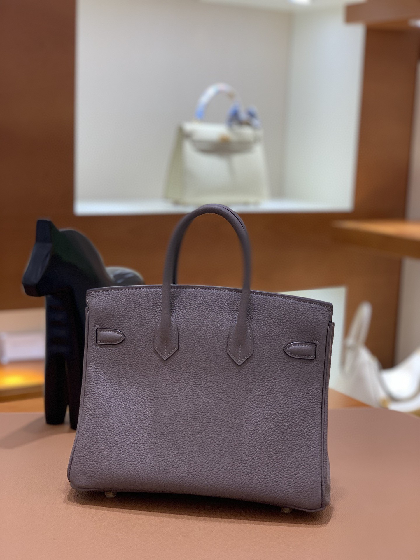 Hermès（爱马仕）Birkin 铂金包 togo 8F锡器灰 金扣 25cm