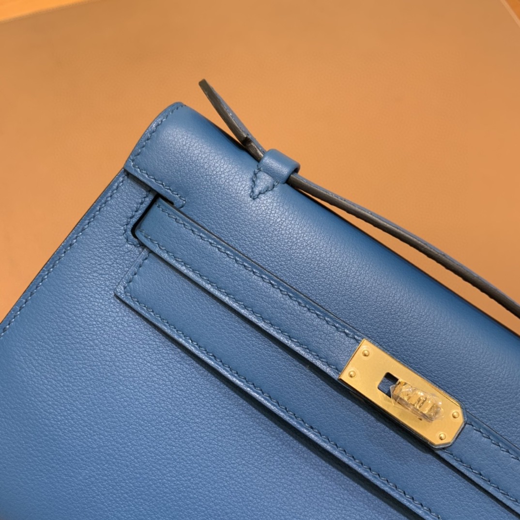 Hermès（爱马仕）mini Kelly 迷你凯莉 swift 坦桑尼亚蓝 金扣 22