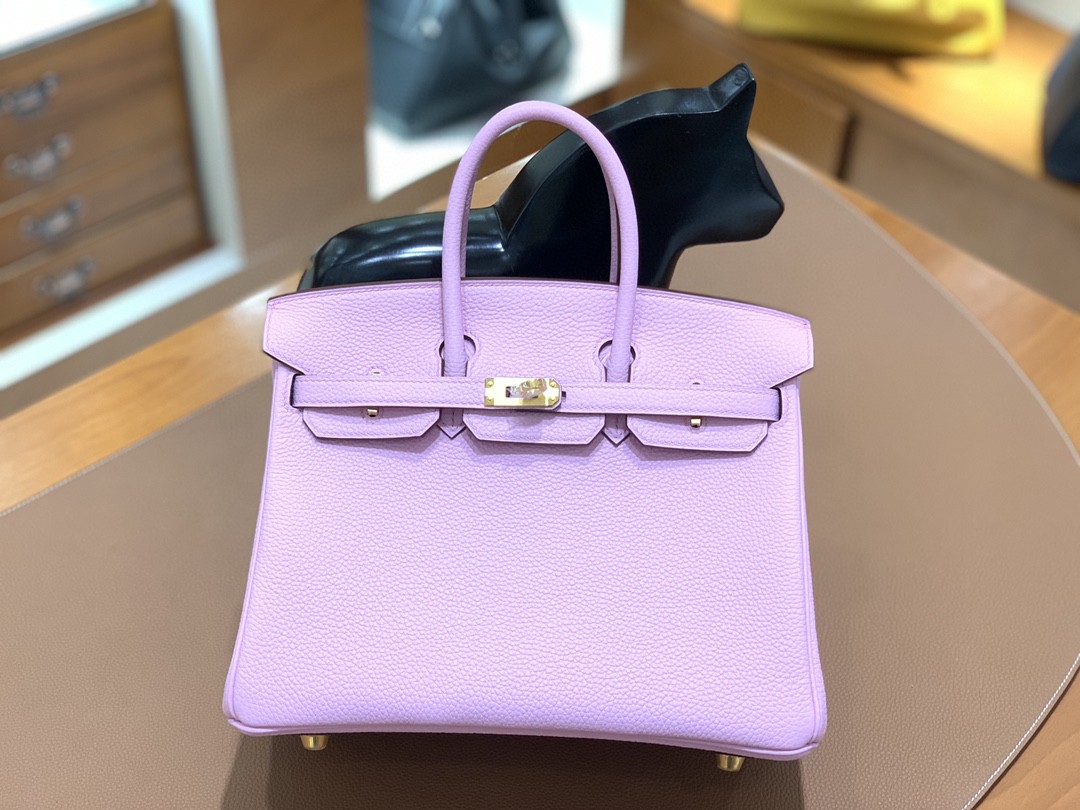 Hermès（爱马仕） Birkin 铂金包 Togo X9锦葵紫 金扣 25cm