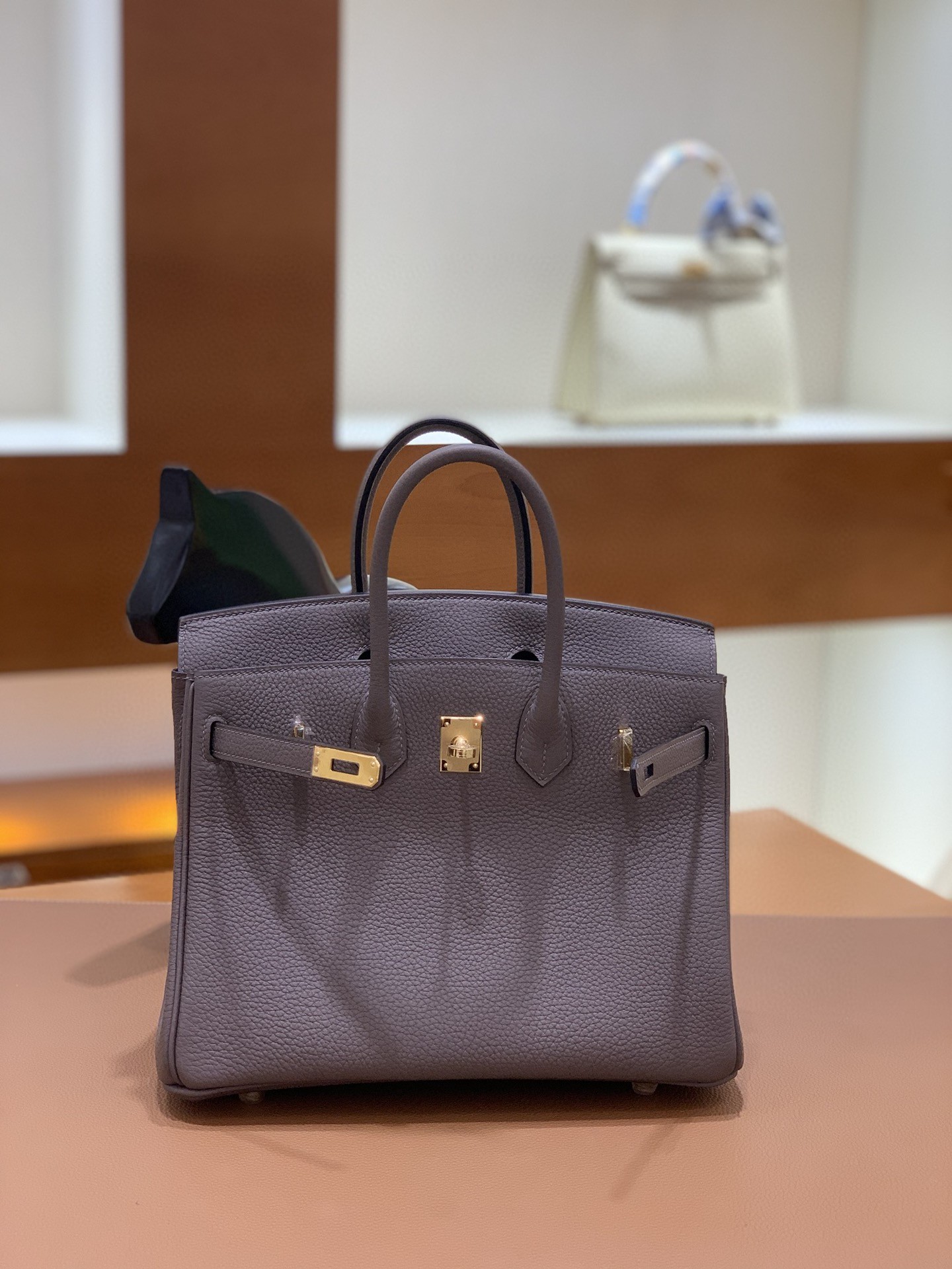 Hermès（爱马仕）Birkin 铂金包 togo 8F锡器灰 金扣 25cm