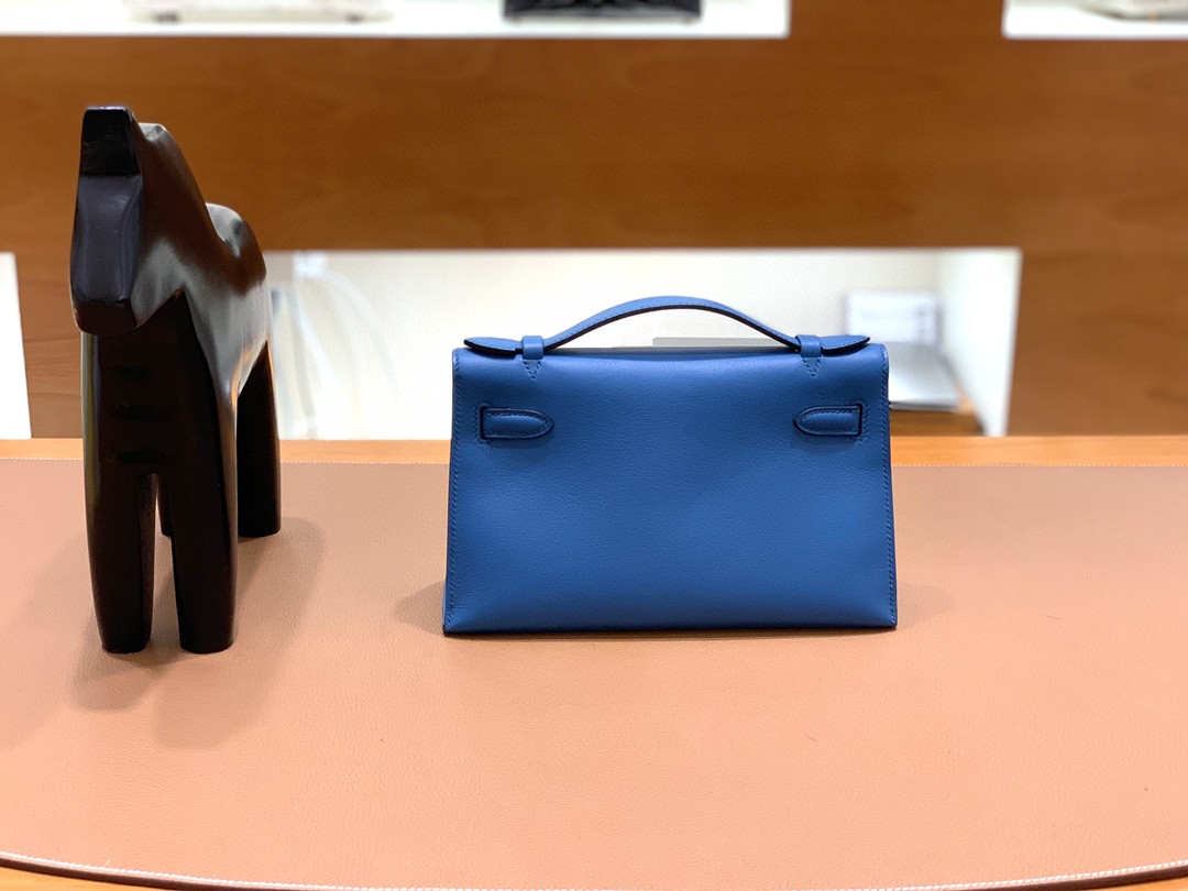Hermès（爱马仕）mini Kelly 迷你凯莉 swift 坦桑尼亚蓝 金扣 22