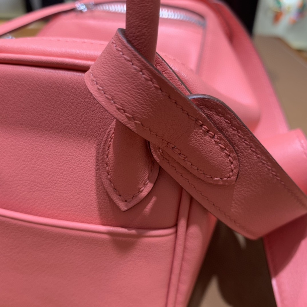 Hermès（爱马仕） minilindy 迷你琳迪 Swift 唇膏粉 银扣 19cm