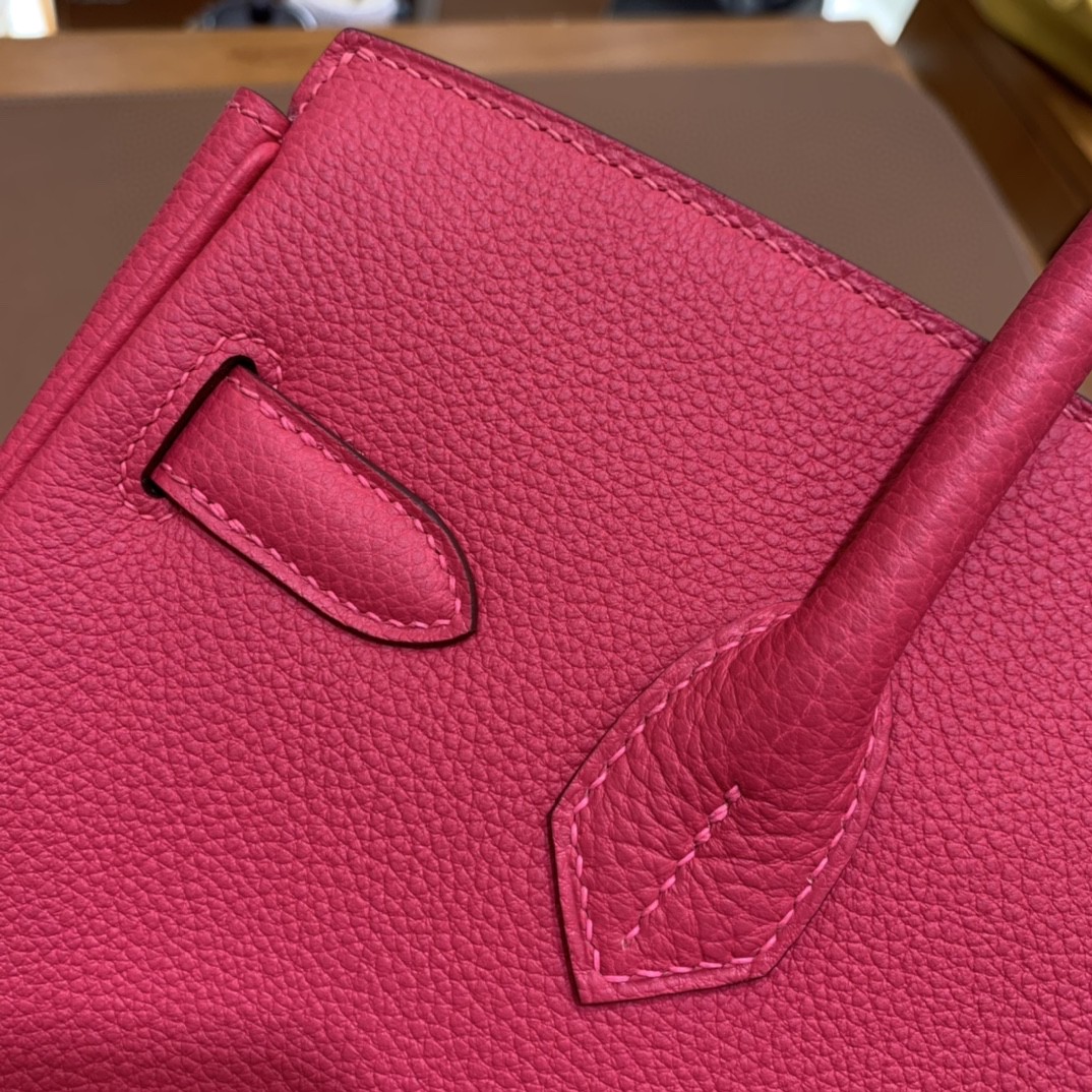 Hermès（爱马仕）Birkin 铂金包 Togo i6极致粉 顶级五金 金扣 30cm