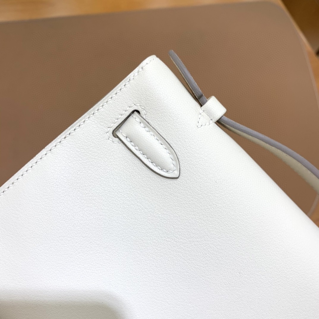 Hermès（爱马仕）mini Kelly 迷你凯莉 swift 奶昔白 金扣 22