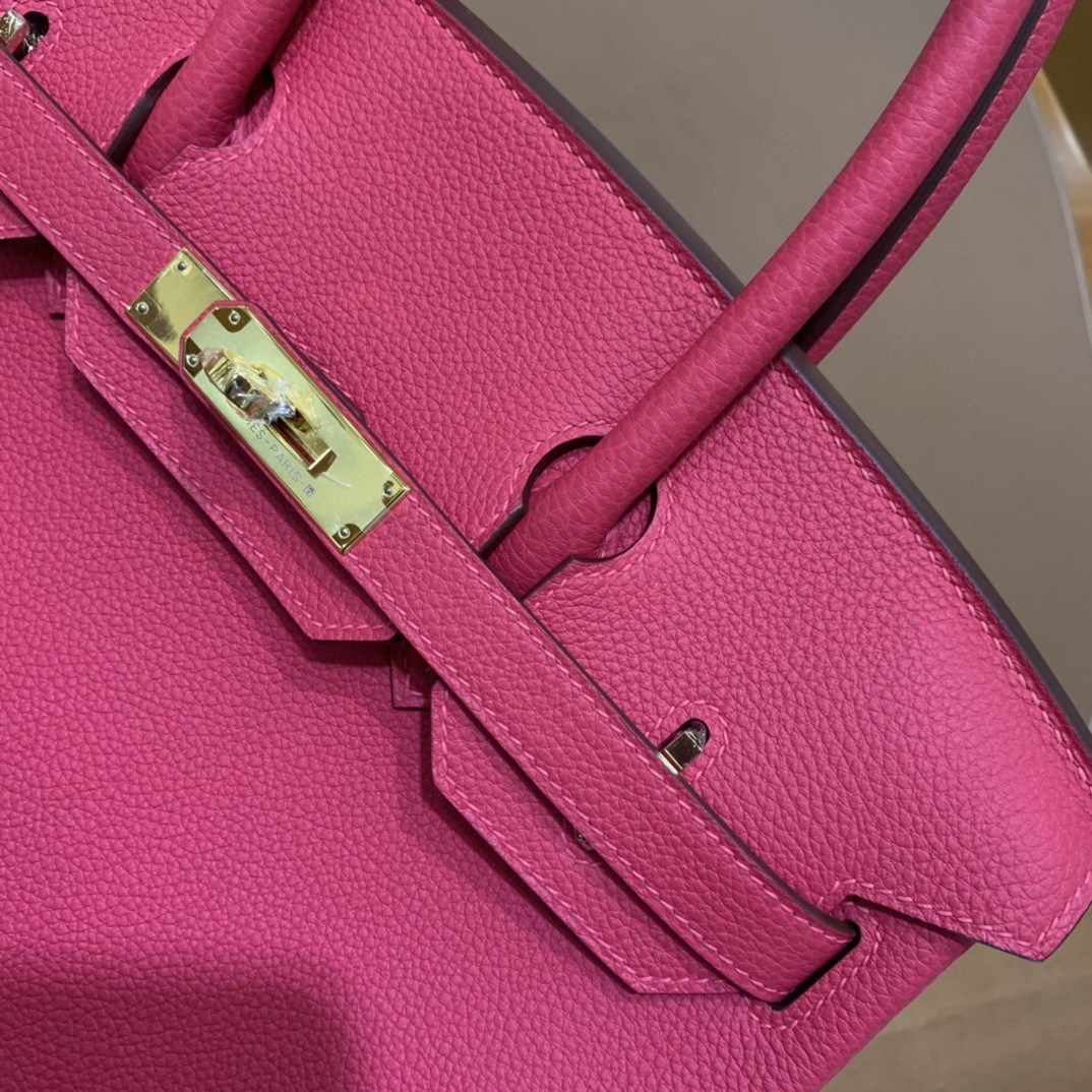 Hermès（爱马仕）Birkin 铂金包 Togo i6极致粉 顶级五金 金扣 30cm
