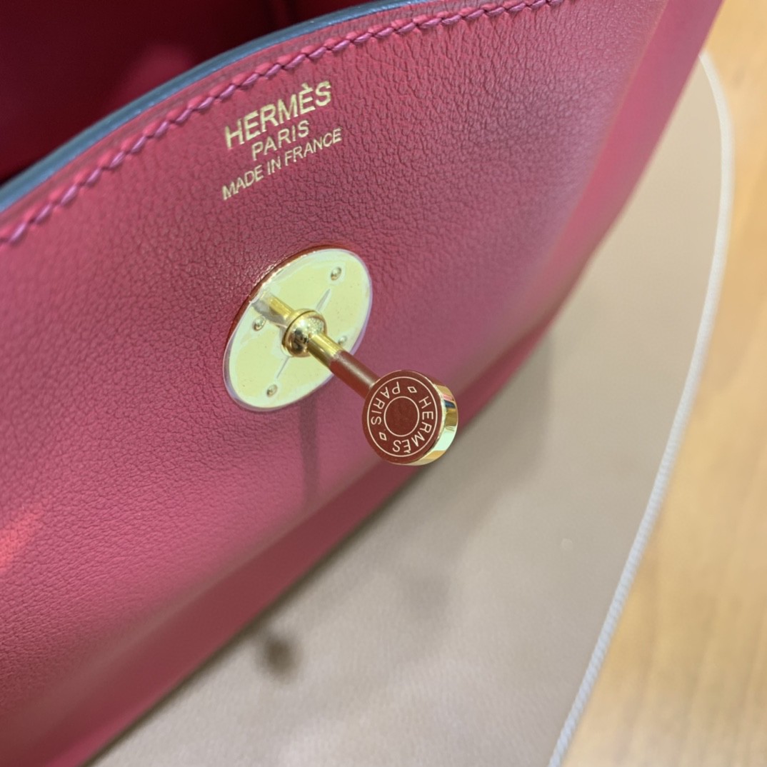 Hermès（爱马仕）Lindy 琳迪包 Swift 宝石红 金扣 30cm