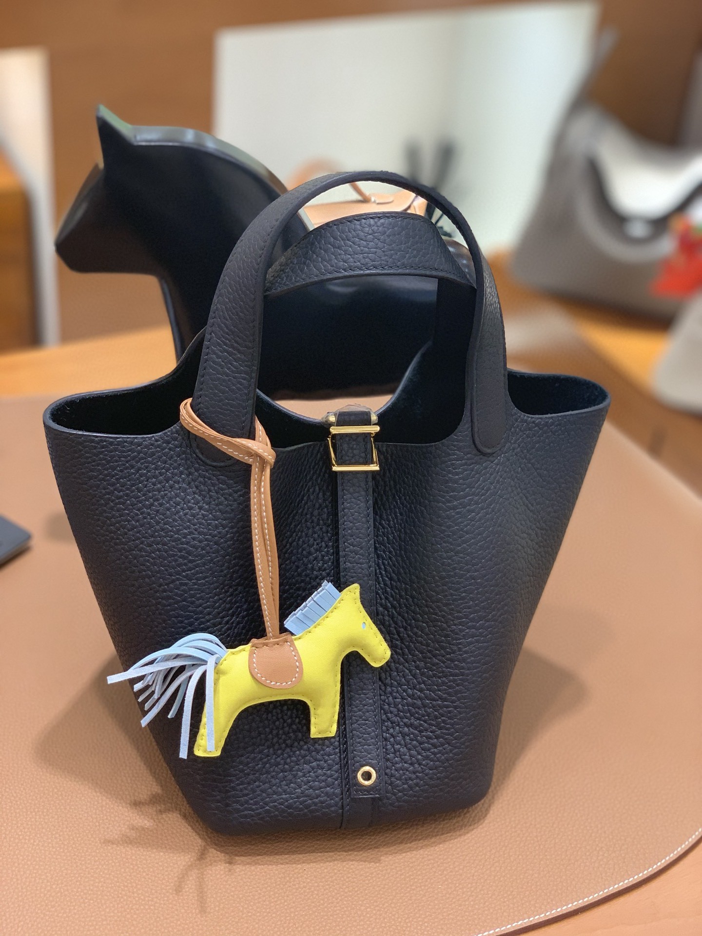 Hermès（爱马仕）Picotin 菜篮子 TC 黑色 金扣 18cm