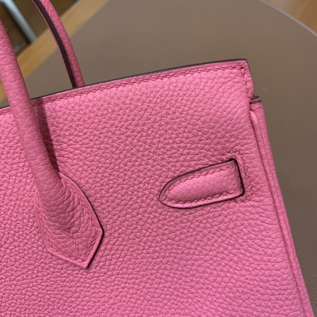 Hermès（爱马仕）Birkin 铂金包 Togo 唇膏粉 银扣 25cm